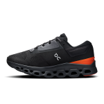 Mens on cloud black and orange shoes